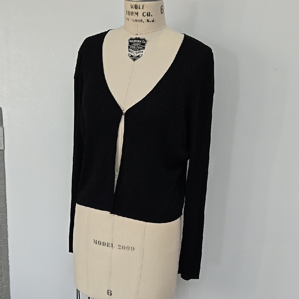 Laundry By Shelli Segal Black Cardigan Sweater